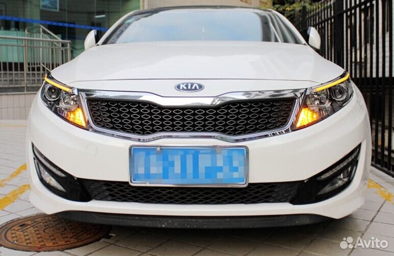 Светодиодные реснички на фары Kia Optima