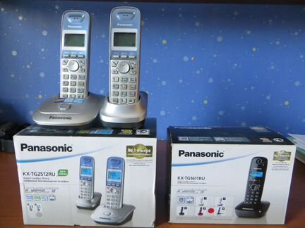 Радиотелефон Panasonic KX-TG2512 и KX-1611 4трубки