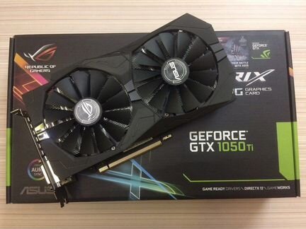Asus GeForce GTX 1050TI strix (на гарантии)