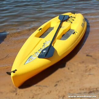 Лодка Каяк - доска пластиковая с веслом