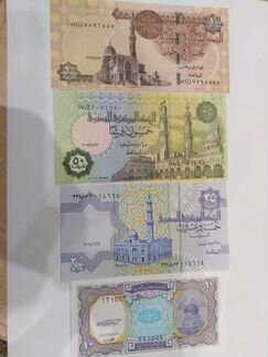 Египет 4 банкноты пресс