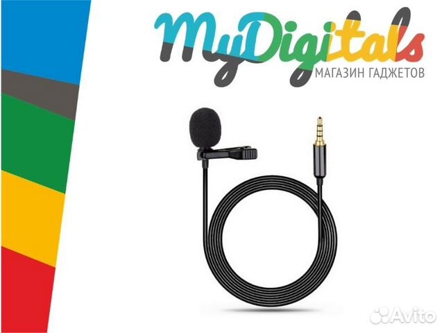 Микрофон петличный (петличка) mini Jack 3.5
