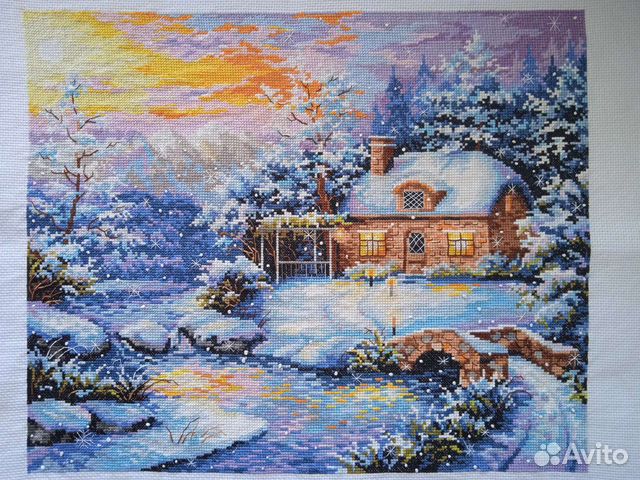 Вышивка крестом. Готовая работа. Отличный подарок