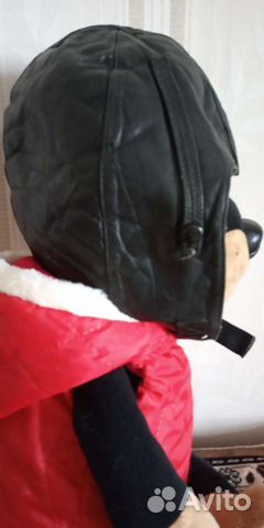 Шапка кожанная меховая