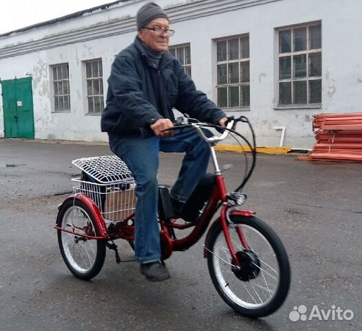 Электровелосипед трехколесный 350W Ok E-3W Li-on