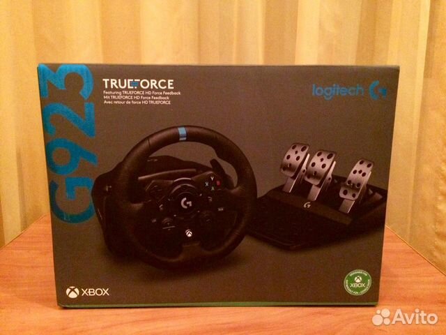 Новый руль Logitech G923 для пк, Xbox One купить в Курске | Бытовая  электроника | Авито