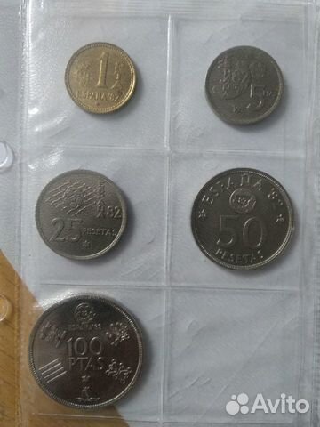 Набор монет к чм по футболу в Испании 1982 г