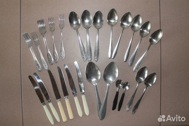 Ложки вилки ножи СССР