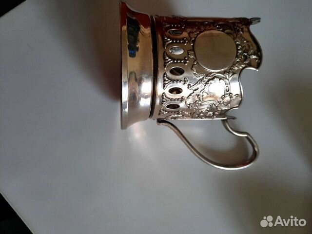 Подстаканник мельхиоровый