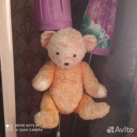 Старинный плюшевый медведь СССР