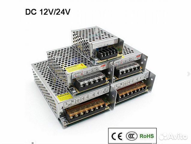 Блоки питания 12В 24В 12V 24V для LED лент