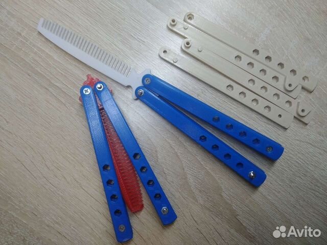 Крутецкая расческа Butterfly разных расцветок