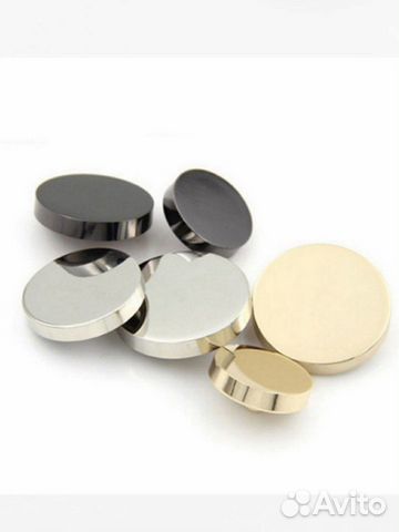 Пуговицы металлические глянцевые 2,5см