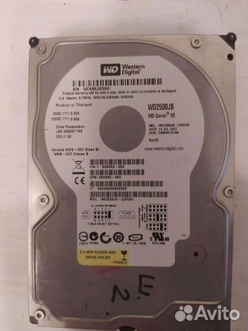 Жесткий диск HDD 250Gb