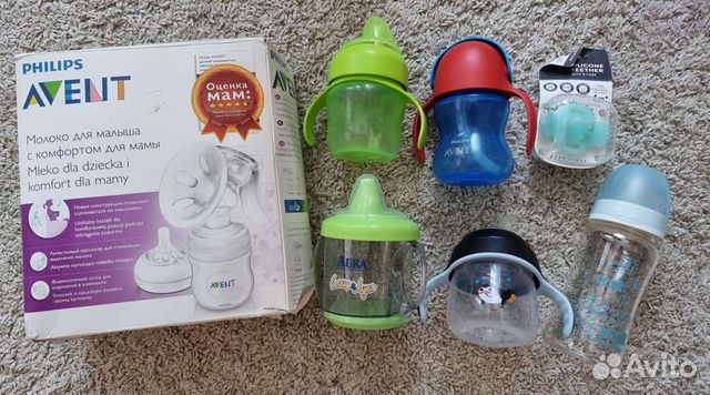 Молокоотсос avent ручной поильники бутылочки соска