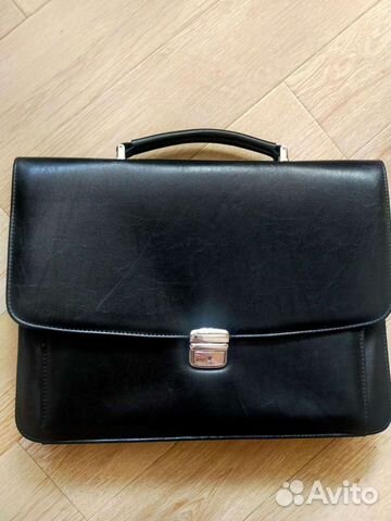 Новый мужской кожаный портфель