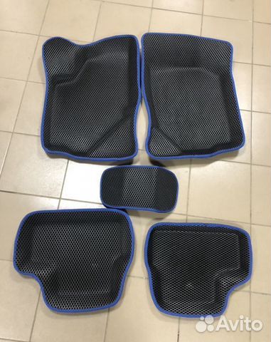 Коврики 3Д EVA 2190 Гранта Датсун Синие