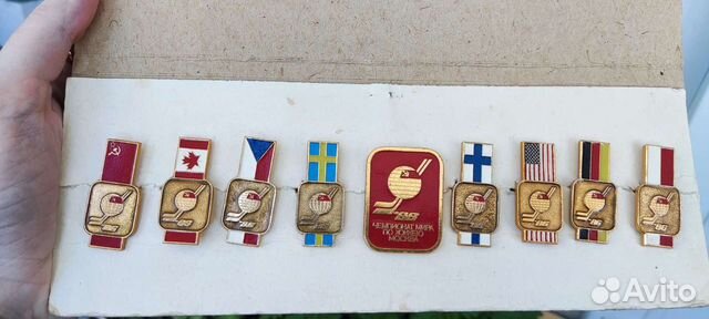 Редкие значки Чемпионата мира по хоккею 1986