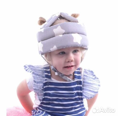 Шапка шлем противоударный детский