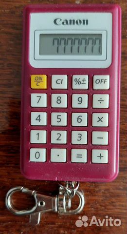 Калькулятор-брелок Сanon с логотипом Euro 2012