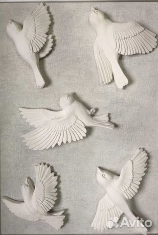 Барельеф на стену Стая птиц