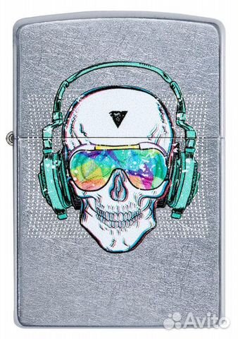 Зажигалка Zippo - Skull Headphone