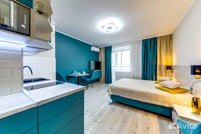 

Квартира-студия, 34 м², 2 кровати
