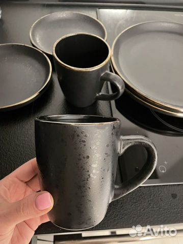 Кружка 2 шт, тарелка 4 шт