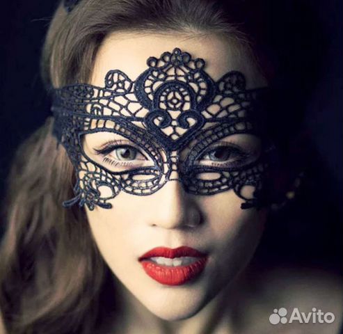 Маска кружево, маскарадная