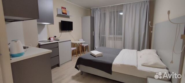 

Квартира-студия в апарт-отеле, 28 м², 2 кровати