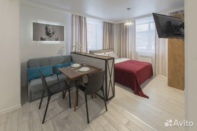 

1-к. квартира, 30 м², 2 кровати