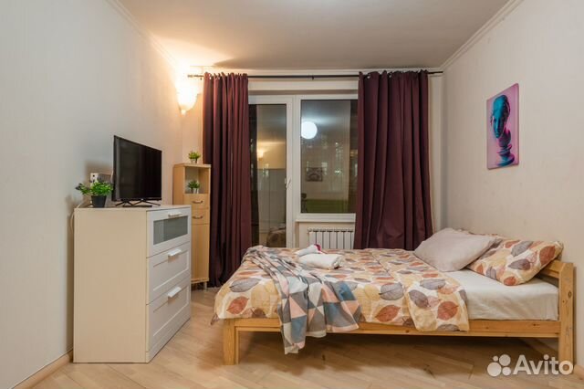 

1-к. квартира, 40 м², 2 кровати