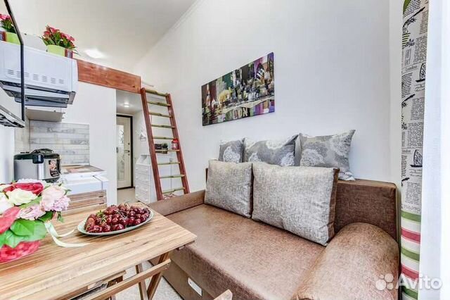 

Квартира-студия, 12 м², 2 кровати