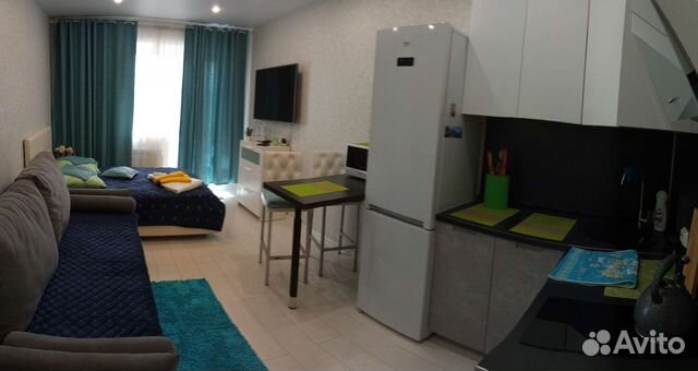 

Квартира-студия, 35 м², 2 кровати