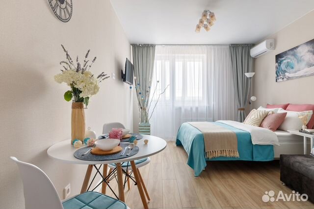 

Квартира-студия, 30 м², 2 кровати