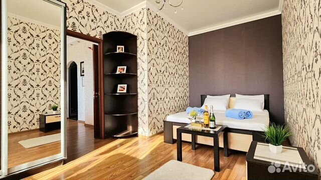 

1-к. квартира, 44 м², 2 кровати
