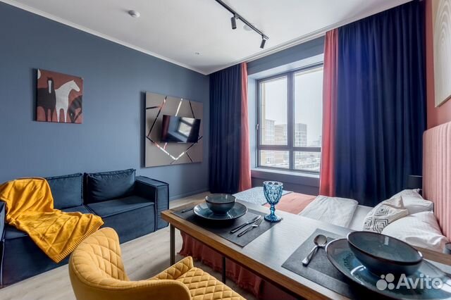 

Квартира-студия, 26 м², 2 кровати