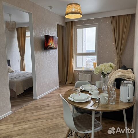

1-к. квартира, 40 м², 2 кровати