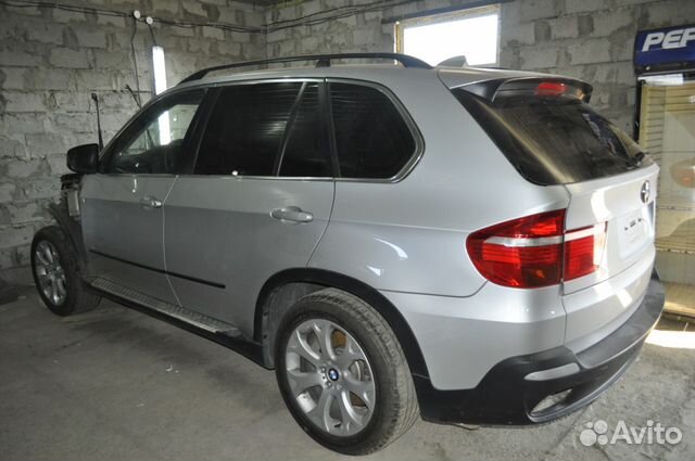 BMW X5 4.8 AT, 2007, битый, 50 000 км