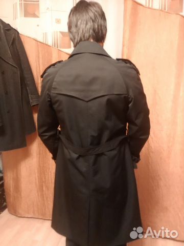 Черный плащ / пальто размер М, новый