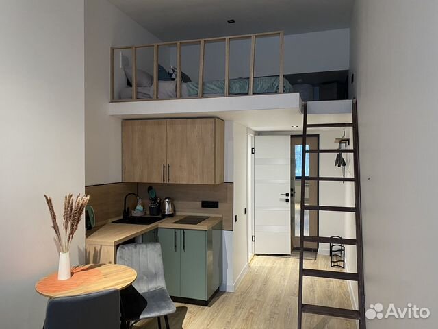 

Квартира-студия, 18 м², 2 кровати