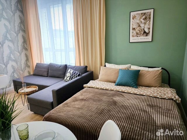 

Квартира-студия, 30 м², 2 кровати