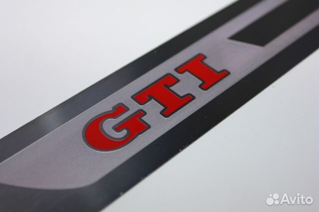 Накладки на пороги vw gti volkswagen комплект 4 шт