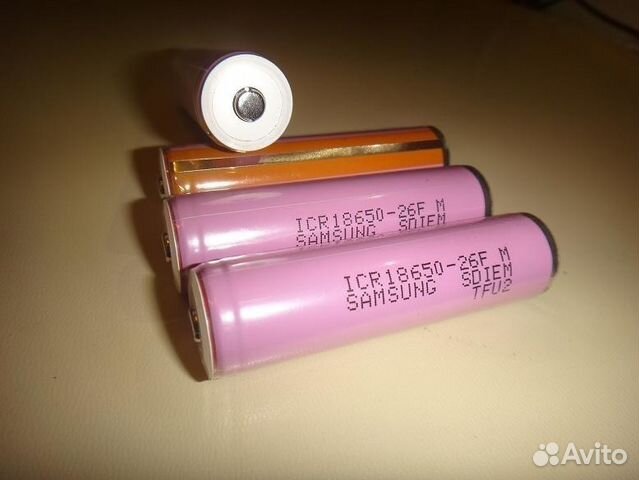 Аккумуляторы 18650 SAMSUNG ICR18650-26F с защитой