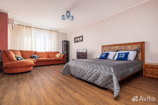 

Квартира-студия, 45 м², 2 кровати