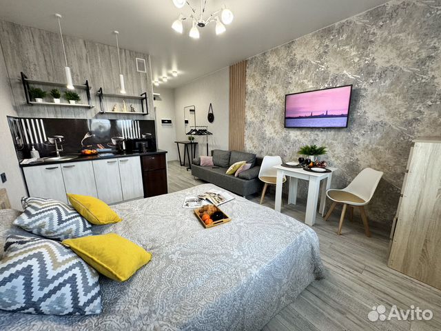 

Квартира-студия, 32 м², 2 кровати