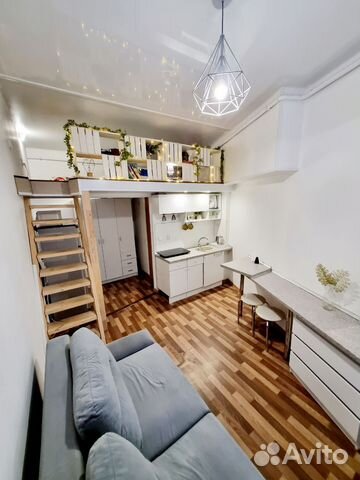 

Квартира-студия, 28 м², 2 кровати