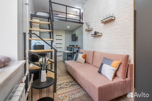 

Квартира-студия, 18 м², 2 кровати