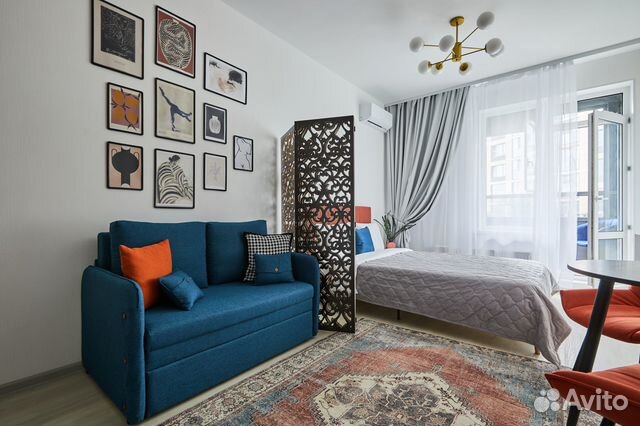 

Квартира-студия, 34 м², 2 кровати