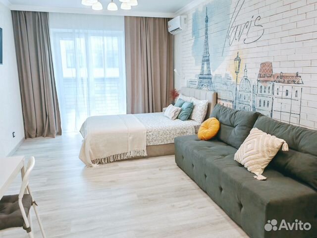 

Квартира-студия, 33 м², 2 кровати